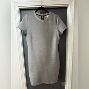 Striped Black and White short dress